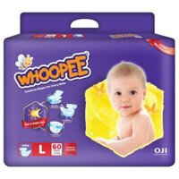 Bỉm tã dán Whoopee size L, 60 miếng (8-13kg)