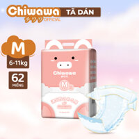 Bỉm Tã Dán/Quần Chiwawa Cao Cấp cho trẻ sơ sinh Bé gái Bé trai cao cấp size S/M/L/XL/XXL/XXXL 62 miếng