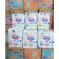 Bỉm Tã Merries Cộng Miếng Nội Địa Nhật - Quần, Dán Đầy Đủ Size NB S M L XL