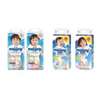 Bỉm / tã Moony nhật Nội Địa Nhật Cộng Miếng Dán/Quần đủ size S90/M68/M64/L58/L50/XL44 [Freeship] cho bé