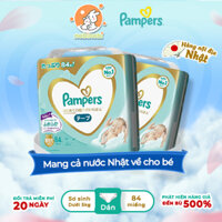 Bỉm Tã Pampers First Skin sơ sinh loại nhỏ 84 miếng (Hàng nội địa Nhật)