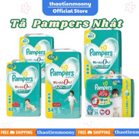 Bỉm, Tã Pampers  Nội Địa Nhật Chính Hãng, Bỉm Dán/Quần đủ size