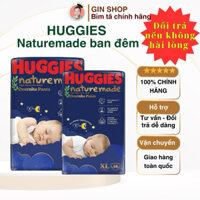 Bỉm Tã Quần ban ĐÊM Huggies cao cấp Nature Made M58/L44/XL38/XXL26