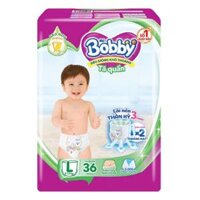 Bỉm Tã quần Bobby size L 36 miếng (9 – 13 kg)