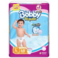 Bỉm tã quần Bobby size L 68 miếng (9-13kg)