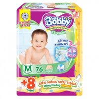 Bỉm – Tã quần Bobby size M – 76 (Cho bé 6 – 11kg)