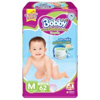 Bỉm tã quần Bobby size M 60 miếng (6-10kg)