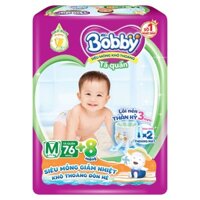 Bỉm – Tã quần Bobby size M 76 miếng (cho bé 6 – 11kg)