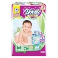 Bỉm tã quần Bobby size M 76 miếng (6-10kg) (giao bao bì ngẫu nhiên)