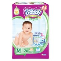 Bỉm – Tã quần Bobby size M 76 miếng (cho bé 6 – 11kg)
