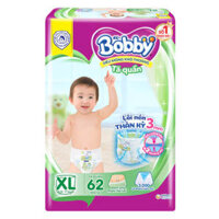 Bỉm tã quần Bobby size XL 62 miếng (12-17kg)