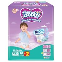 BỈM - TÃ QUẦN BOBBY SIZE XXL28 MIẾNG (CHO TRẺ 15-25KG)