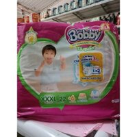 Bỉm tã quần Bobby size xxxl 22 miếng tinh chất gạo non ( mới )