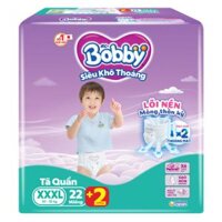 Bỉm tã quần Bobby size XXXL 22 miếng (20-35kg) (giao bao bì ngẫu nhiên)