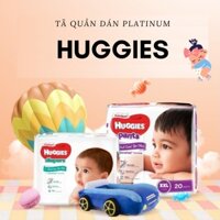 Bỉm Tã Quần Dán Siêu Cao Cấp Huggies Platinum Nature Made Size NB60/S82/M64/L54/XL44/M58/L44/XL38/XXL26
