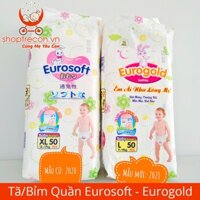 [Bỉm - Tả Quần Eurosoft] 2 Túi 100 miếng Euro soft cao cấp M/L/XL/XXL/XXXL