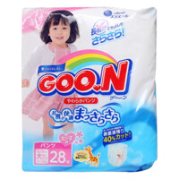 Bỉm – Tã quần Goon size XXL – 28 miếng bé gái nội địa (Cho bé 13 – 25kg)