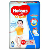 Bỉm tã quần Huggies Dry Pants gói cực đại size XL 62 miếng (12-17kg)