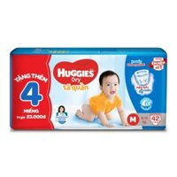 Bỉm tã quần Huggies Dry S46+6, M42+6, L36+6, XL32+6, XXL28+6, XXXL22+6