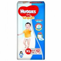 Bỉm – Tã quần Huggies Dry size XL – 42 miếng (Cho bé 12 – 17kg)