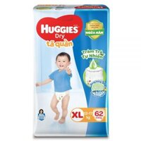 Bỉm tã quần Huggies Dry size XL 62 miếng (12-17kg)