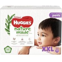 Bỉm - Tã quần Huggies Nature Made size XXL 26 miếng (> 15kg) - Ruby Kids