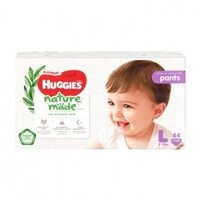 Bỉm - Tã quần Huggies Nature siêu cao cấp size L 44 miếng (9-14kg)