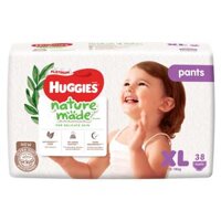 Bỉm tã quần Huggies Platinum Nature Made size XL 38 miếng (12-18kg) (giao bao bì ngẫu nhiên)