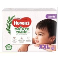 Bỉm tã quần Huggies Platinum Nature Made size XXL 26 miếng (trên 15kg)