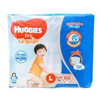 Bỉm - Tã quần Huggies size L 68 miếng (cho bé 9 - 14 kg)