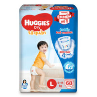Bỉm – Tã quần Huggies size L 68 miếng (cho bé 9 – 14 kg)
