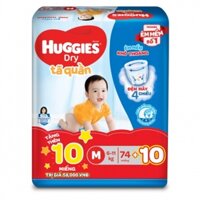 Bỉm – Tã quần Huggies size M – 74 miếng (Cho bé 6 – 11kg)