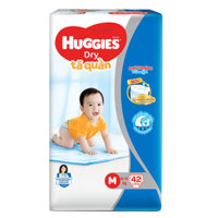 Bỉm - Tã quần Huggies size M - 42 miếng (Cho bé 6 - 11kg)