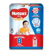 Bỉm - Tã quần Huggies size M 74 miếng (cho bé 6 - 11kg)