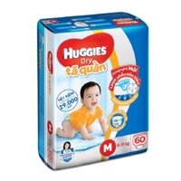 Bỉm- tã quần huggies size M60 + 2 miếng