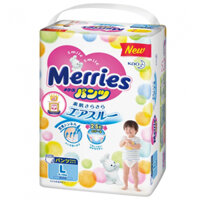 Bỉm Tã Quần Merries Size L 44 Miếng (9-14kg)