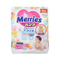 Bỉm – Tã quần Merries size M – 58 miếng (cho bé 6 – 11kg)