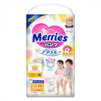 Bỉm Tã Quần Merries Size XL 38 Miếng (12-22kg)