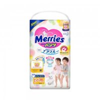 Bỉm - Tã quần Merries size XL 38 miếng (cho bé 12 - 22kg)