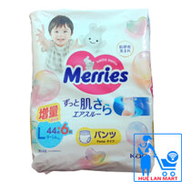 Bỉm - Tã Quần Merries Size L44+6 (Cho bé 9-14 kg)