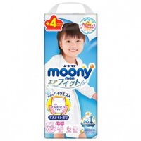 Bỉm - Tã quần Moony man bé gái size XXL 30 thêm miếng