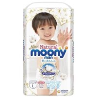 Bỉm tã quần Moony Natural size L 46 miếng (9-14kg)