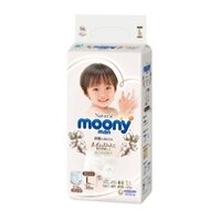Bỉm – Tã quần Moony Natural size L 36 miếng (9 – 14kg)