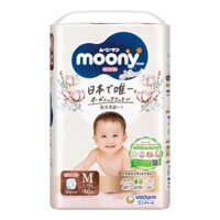 Bỉm - Tã quần Moony Natural size M 46 miếng