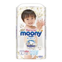 Bỉm - tã quần Moony Natural size L 36 miếng (9-14kg)