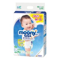Bỉm - Tã quần Moony nội địa size M 58 miếng (6 - 12kg)