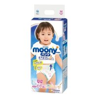 Bỉm - tã quần Moony size XL- bé gái/38