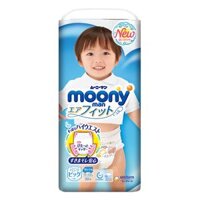 Bỉm - Tã quần Moony size XL bé trai 38 miếng (12-22Kg)