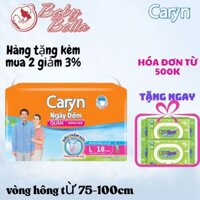 Bỉm/ Tã Quần Người Già Caryn Ngày và Đêm size L18 miếng TẶNG THÊM 3 MIẾNG