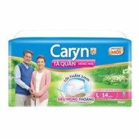Bỉm Tã quần người lớn mỏng nhẹ Caryn size L ( 14 miếng )